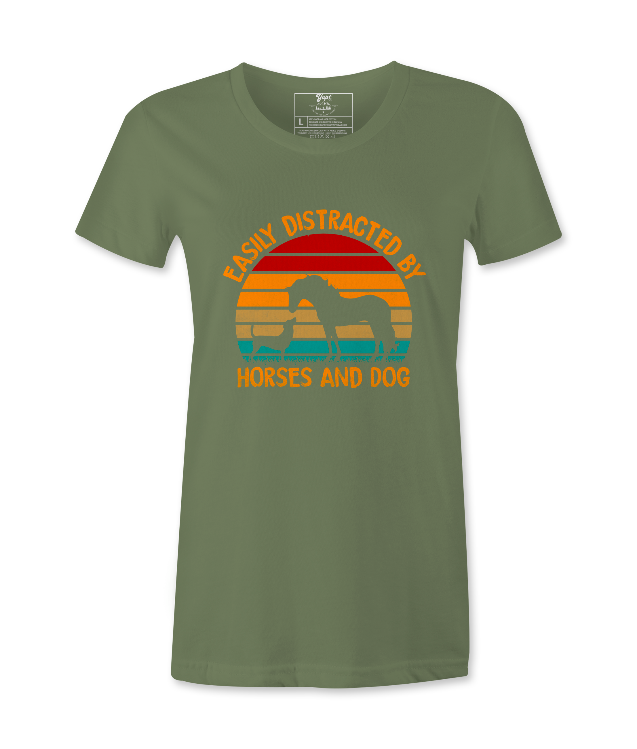 Easily Distracted By Horses .. - T-shirt