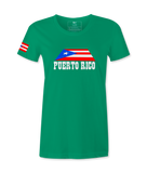 Puerto Rico Flag  in Island- Female T-shirt