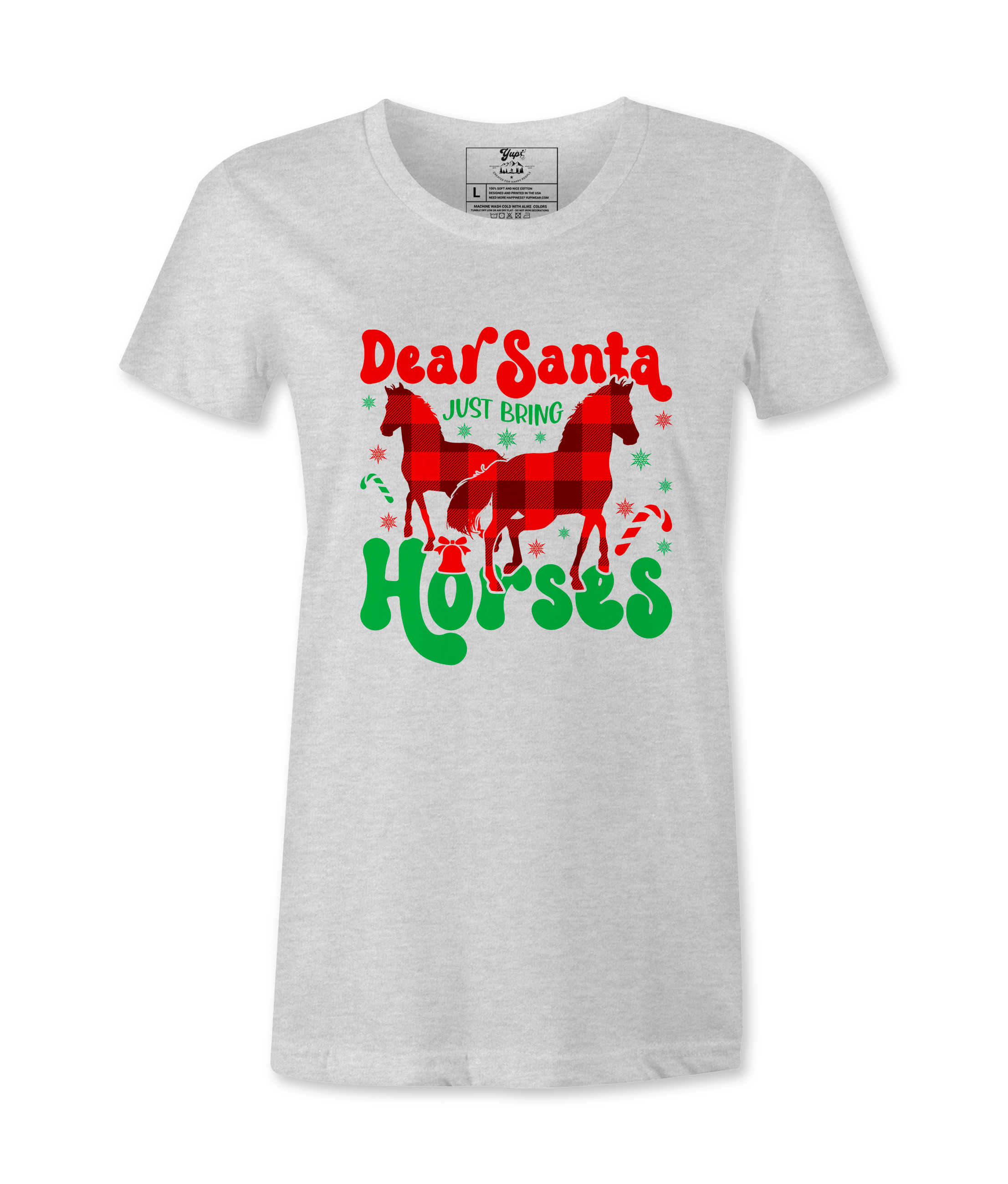 Dear Santa Just Bring  Horses - T-shirt