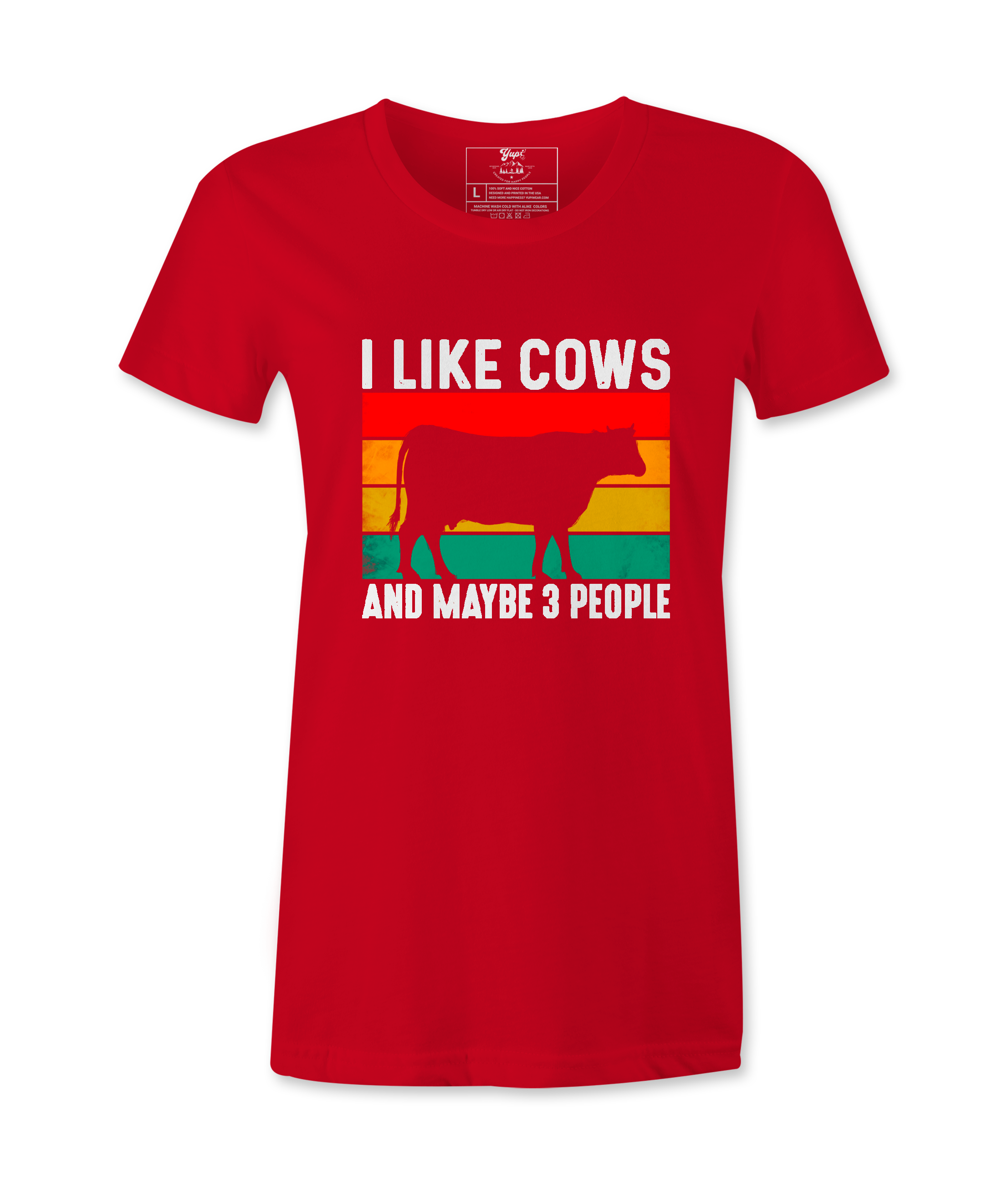 I Like Cows And Maybe 3 People - T-Shirt