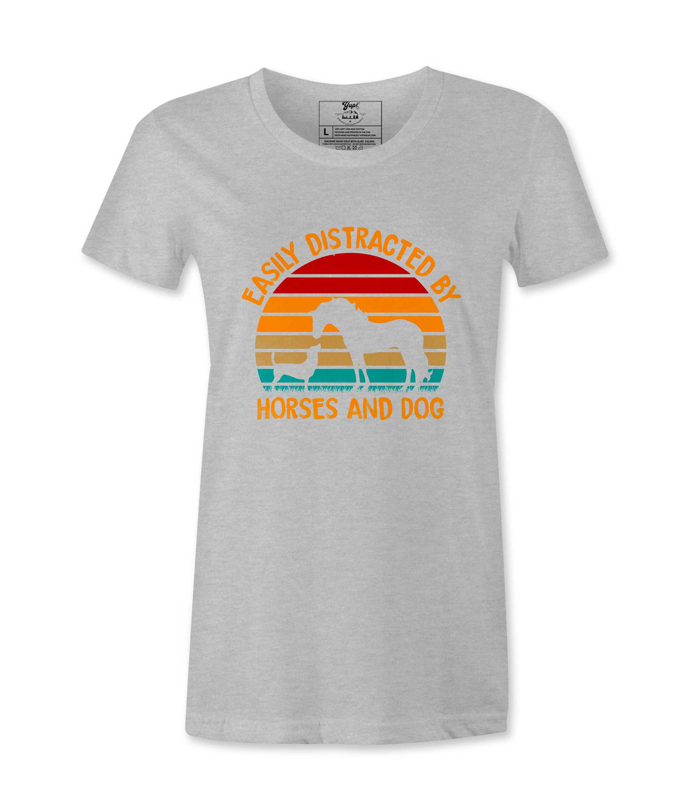 Easily Distracted By Horses .. - T-shirt