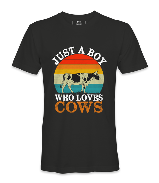Just A Boy Who Loves Cows