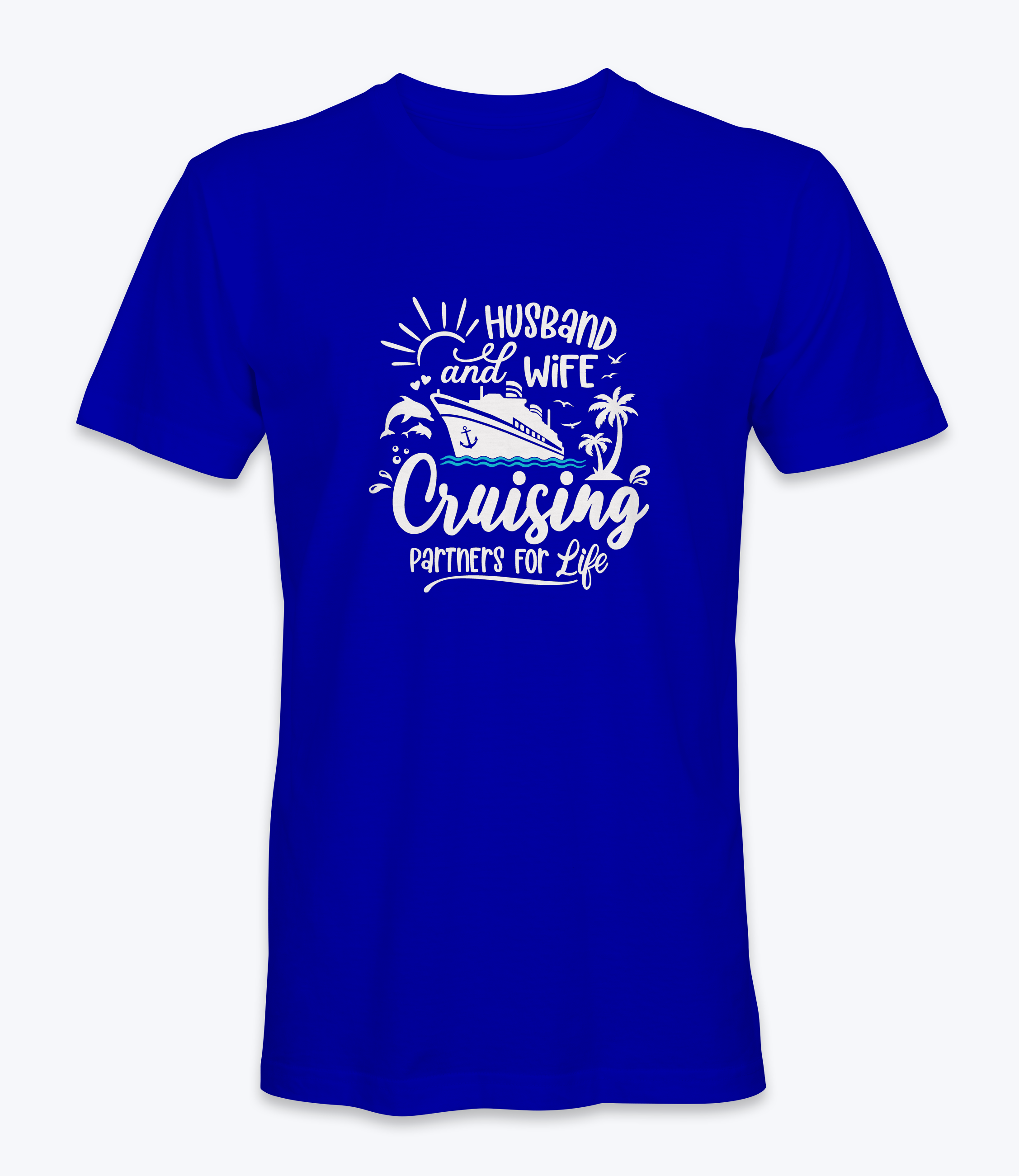 Husband and Wife Cruising Partners For Life T-Shirt