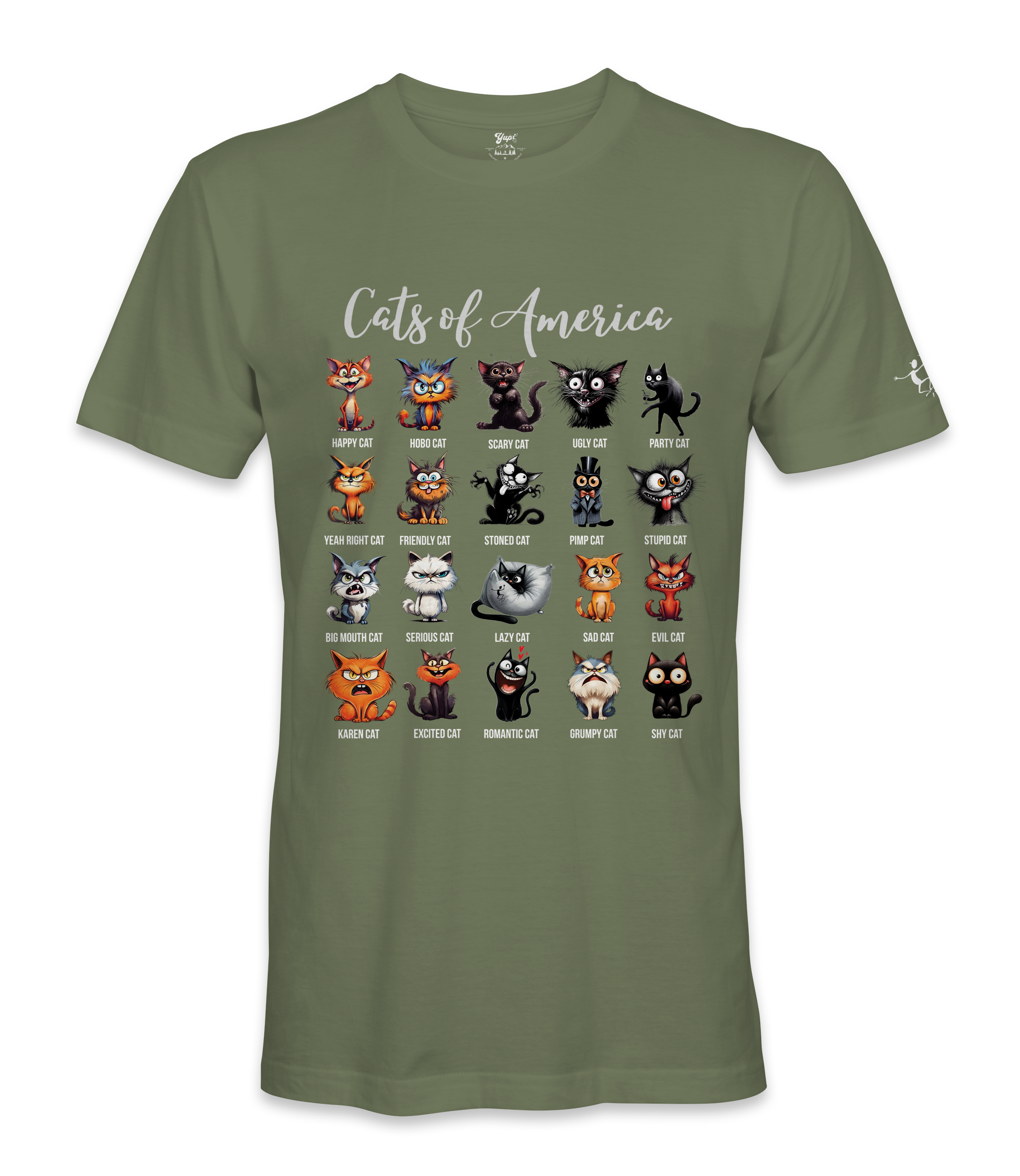 Cats Of America - T-shirt
