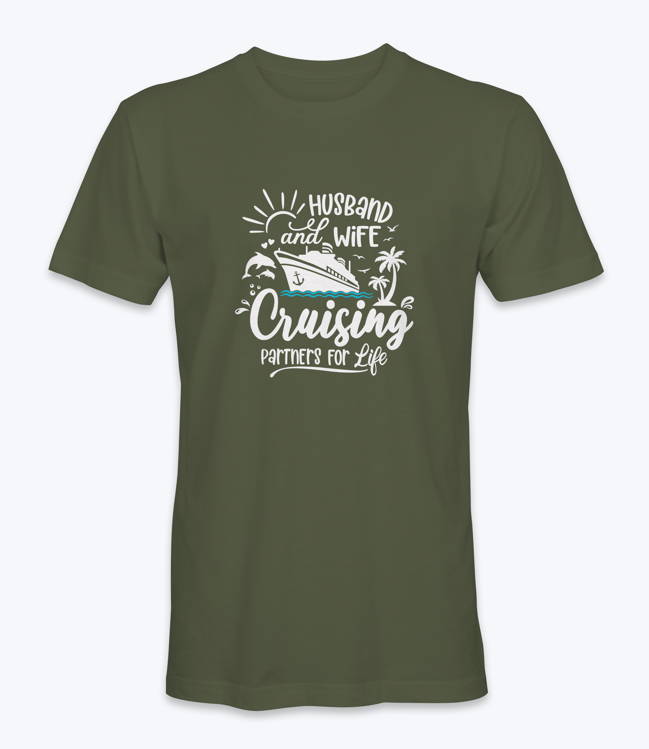 Husband and Wife Cruising Partners For Life T-Shirt