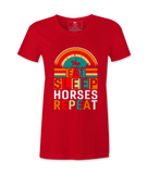 Eat Sleep Horses Repeat. - T-shirt