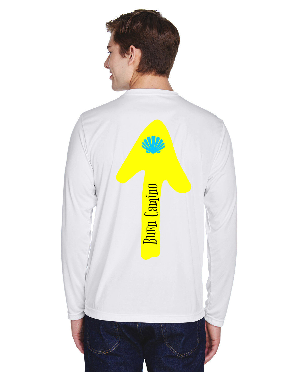 Buen Camino  (Back) Performance Long Sleeve Shirt