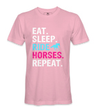Eat Sleep Ride Horses Repeat - T-shirt