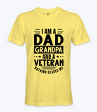Dad, Grandpa, Veteran. T-Shirt