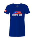 Puerto Rico Flag  in Island- Female T-shirt