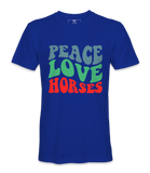 Peace Love  Horses - T-shirt