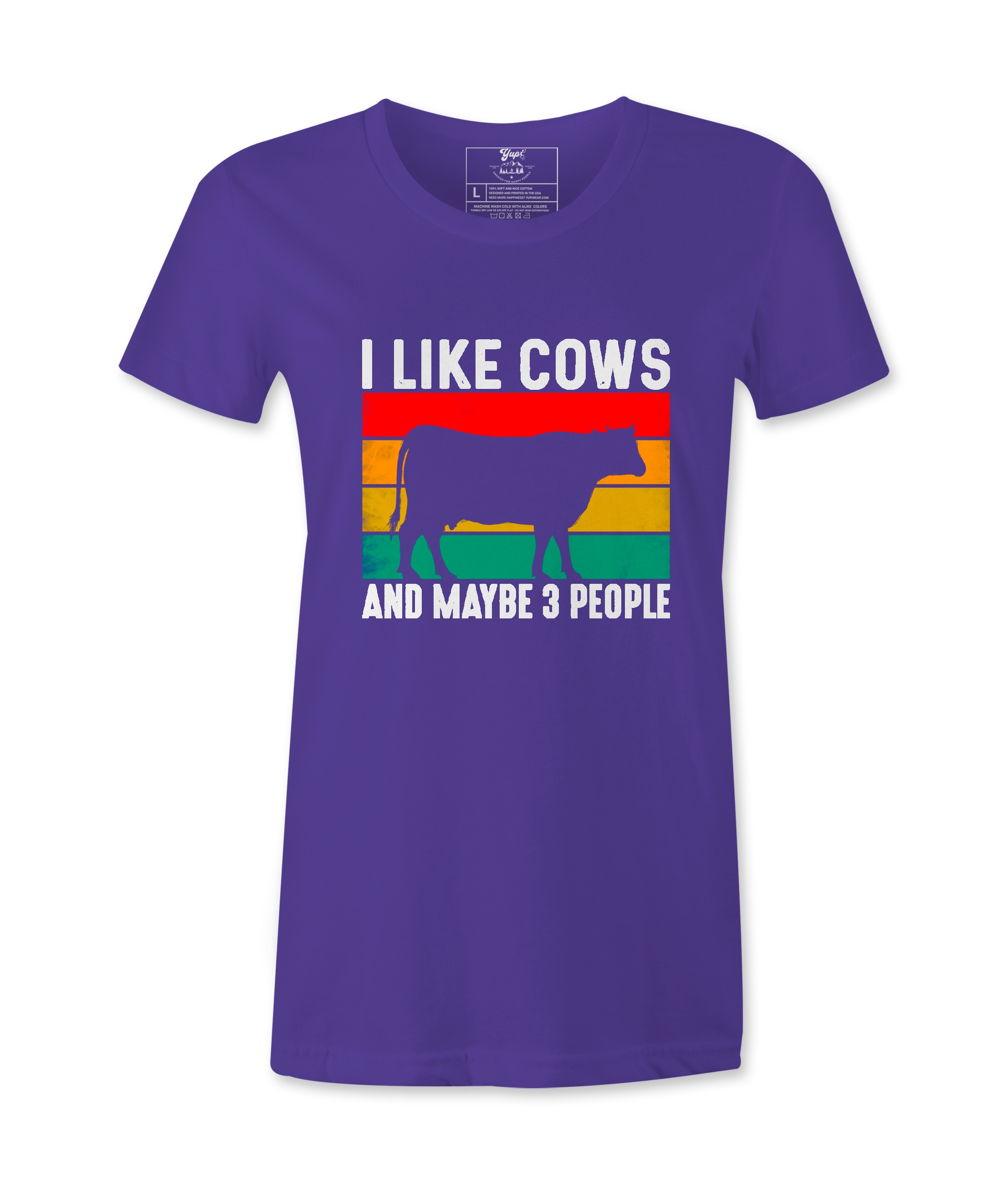 I Like Cows And Maybe 3 People - T-Shirt