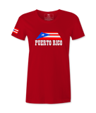 Puerto Rico Flag  in Island- Female T-shirt