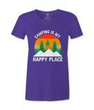 Camping Is My Happy Place - T-shirt
