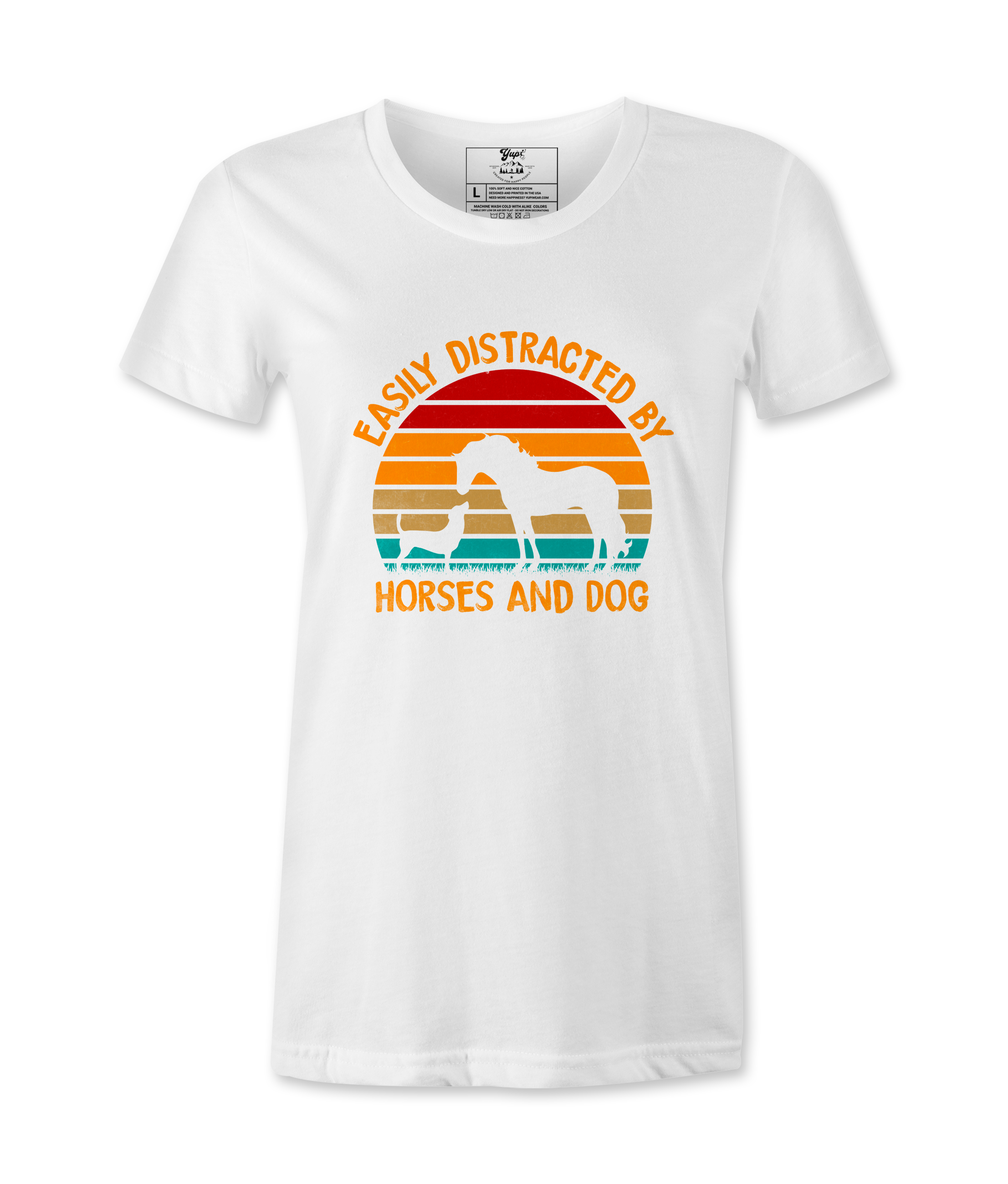 Easily Distracted By Horses .. - T-shirt
