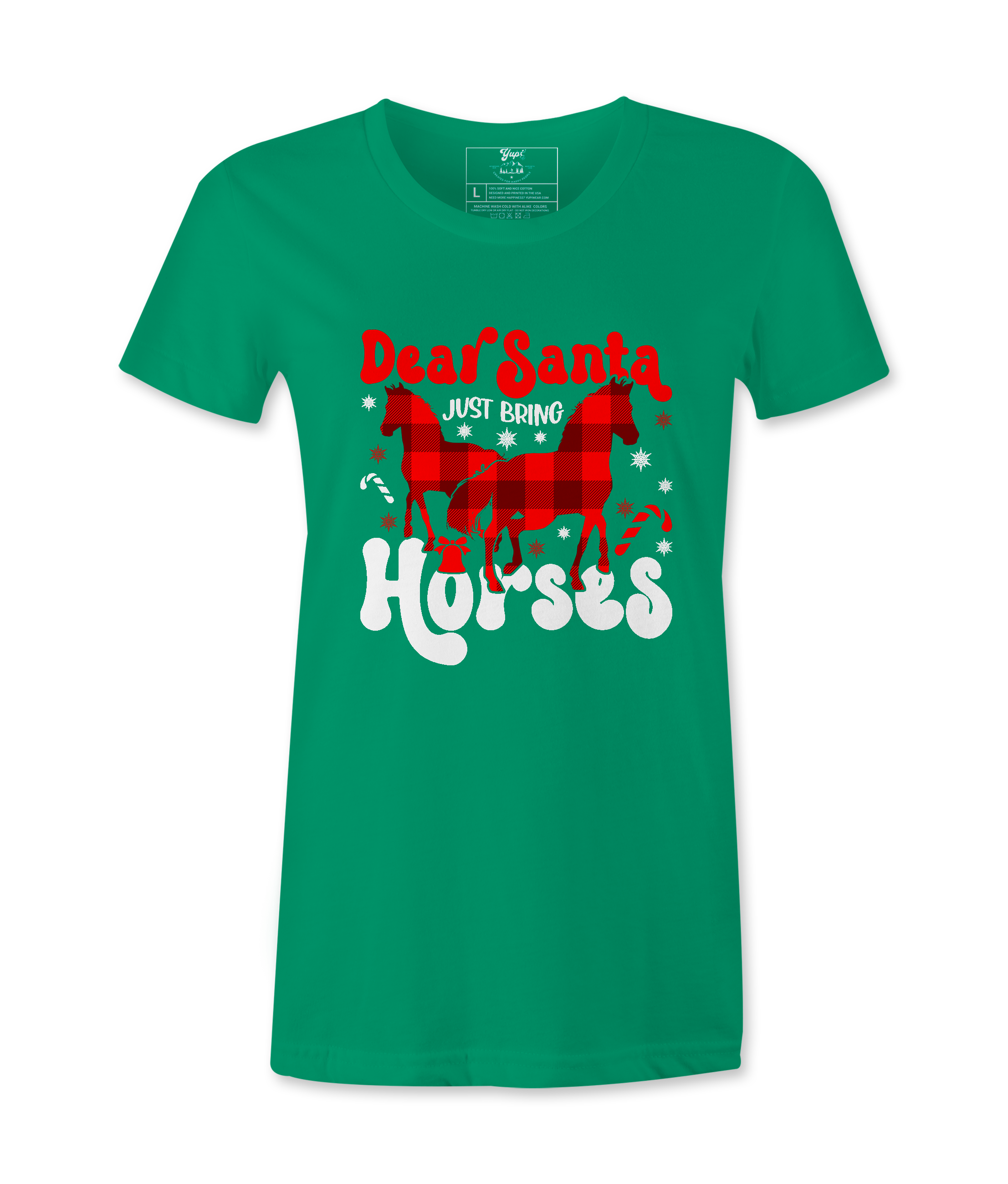 Dear Santa Just Bring  Horses - T-shirt