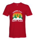 Camping Is My Happy Place - T-shirt