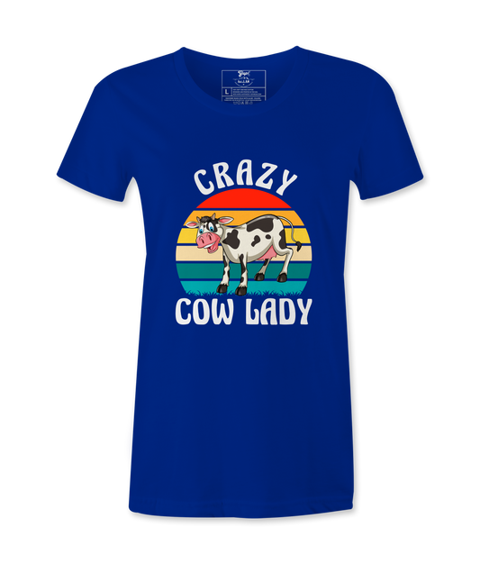 Crazy Cow Lady  - T-Shirt