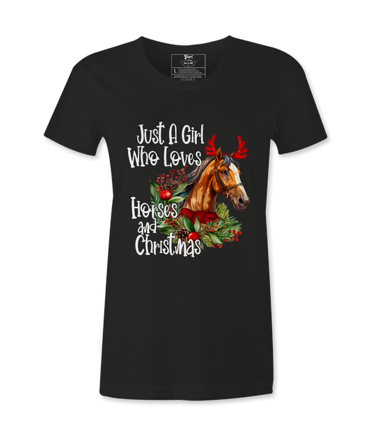 Just A Girl Who Loves - T-Shirt