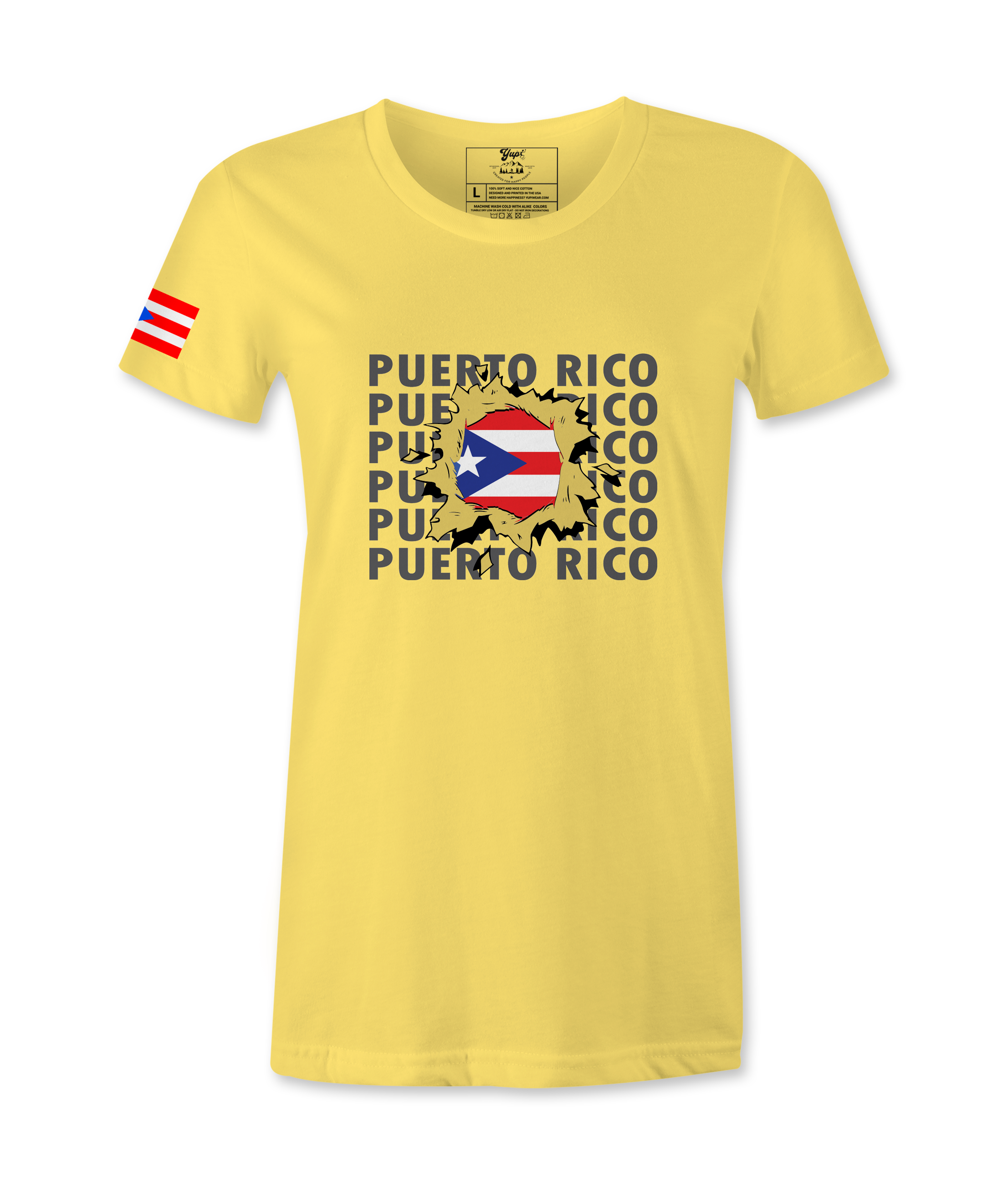 Puerto Rico Flag Female T-shirt