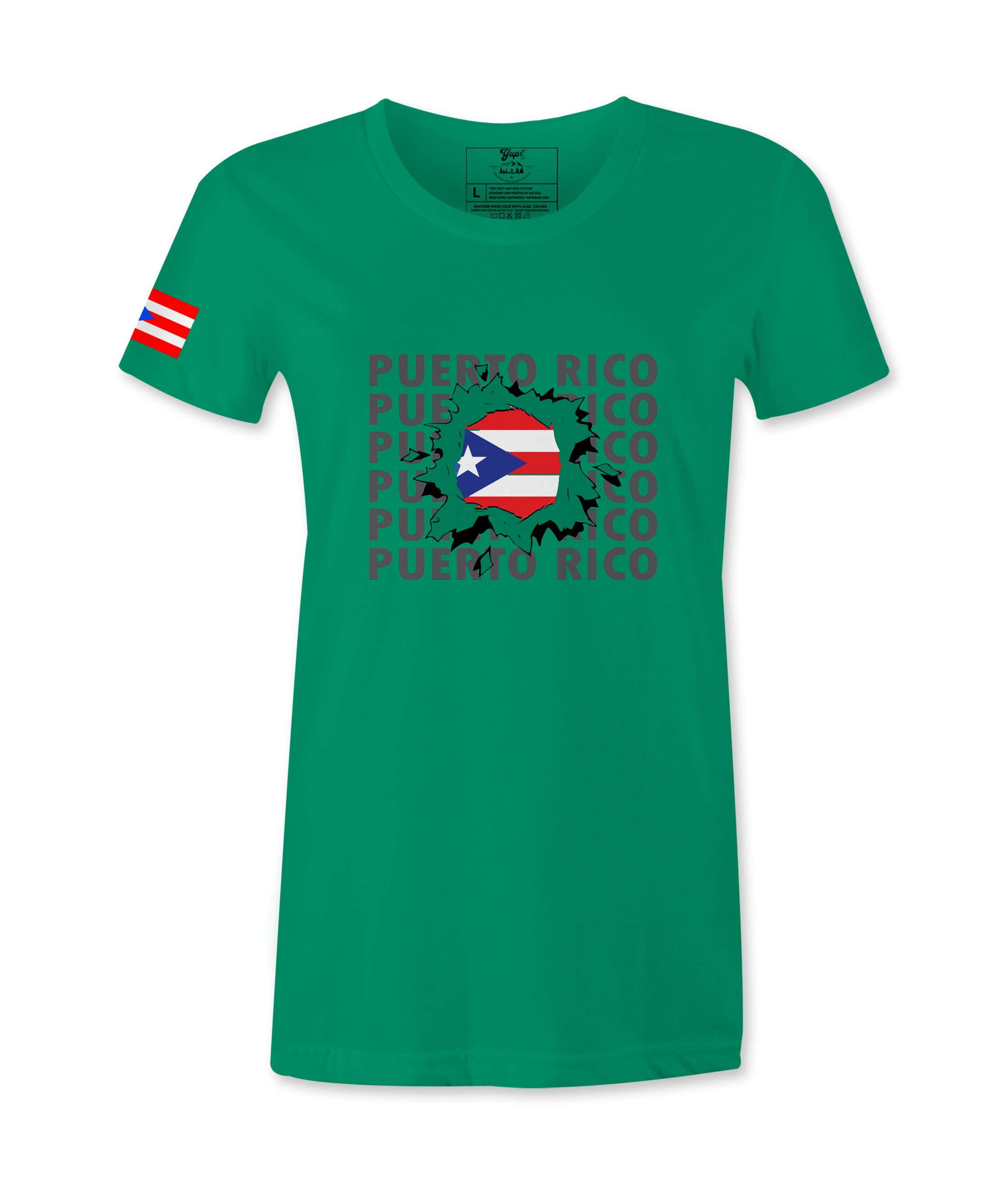 Puerto Rico Flag Female T-shirt
