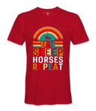 Eat Sleep Horses Repeat. - T-shirt