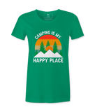Camping Is My Happy Place - T-shirt