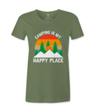 Camping Is My Happy Place - T-shirt