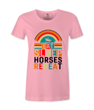 Eat Sleep Horses Repeat. - T-shirt