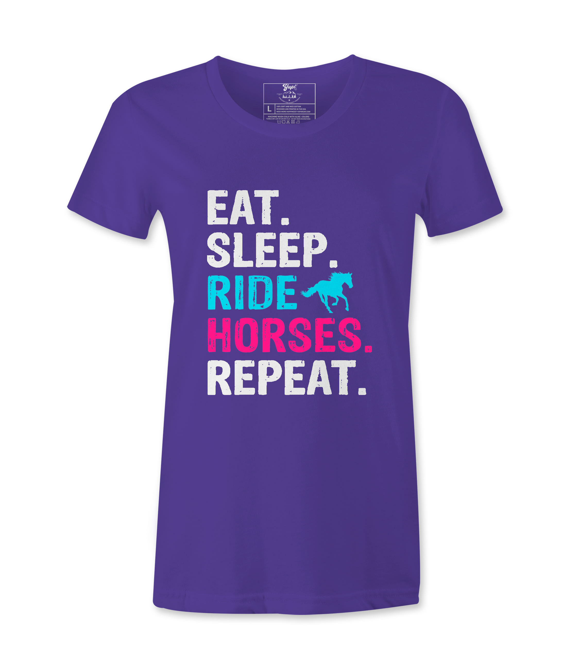Eat Sleep Ride Horses Repeat - T-shirt