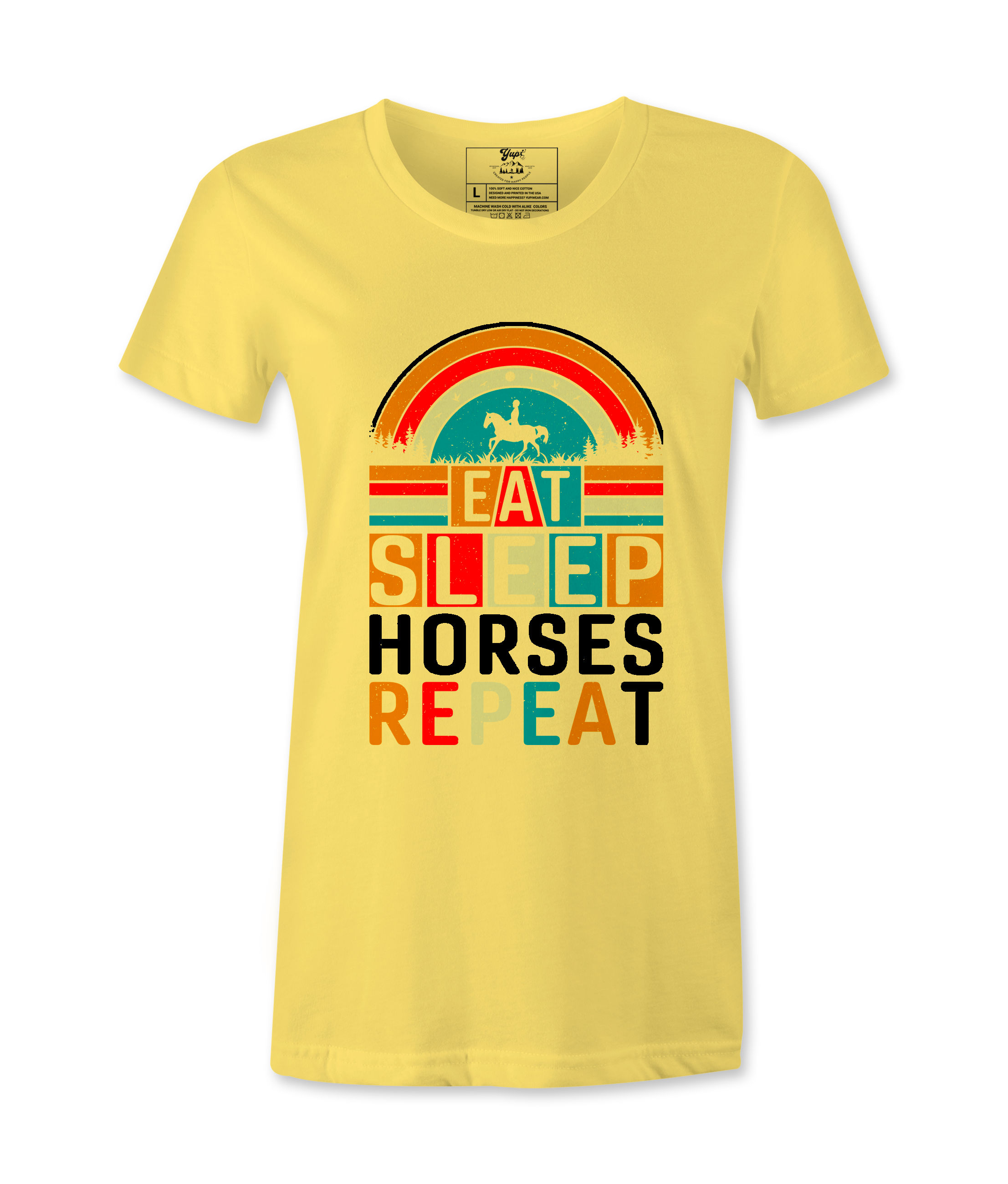 Eat Sleep Horses Repeat. - T-shirt
