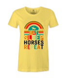 Eat Sleep Horses Repeat. - T-shirt