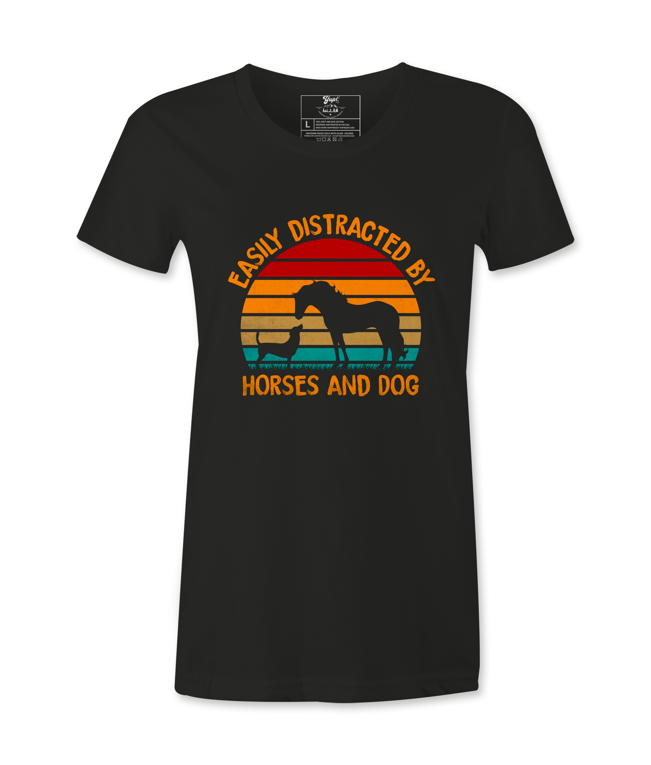 Easily Distracted By Horses .. - T-shirt